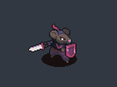 The Rodent Warrior animation design development game gaming gif illustration pixel pixel art