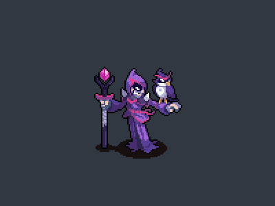 Wicked Warlock animation design development game gaming gif illustration pixel pixel art