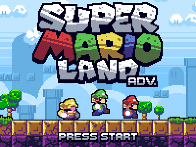 Super Mario Land Adv. animation design development game gaming gif illustration pixel pixel art