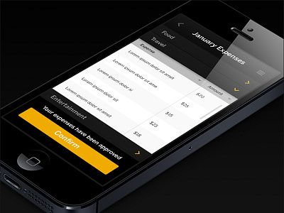 SAP UI app apps interface iphone mobile screen ui ux mockup