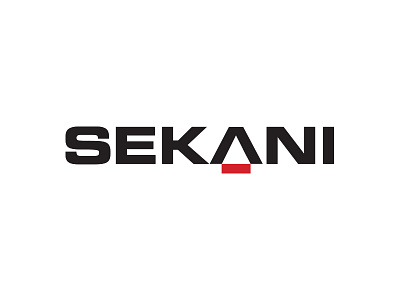 Sekani Logo brand branding logo logos mark modern red typography
