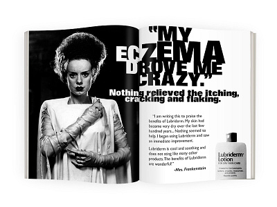 Lubriderm Lotion ad ad advertising campaign design graphic layout type typography