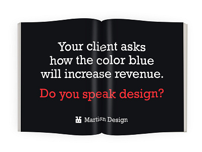 Do You Speak Design? ad advertising design designs font fonts icon logo logos magazine print red