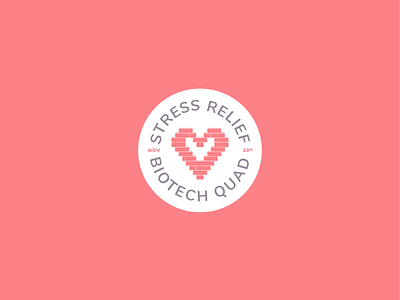Stress Relief Sticker badge icon illustration stress relief