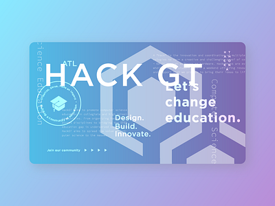 HackGT Banner banner education hack hackgt typography