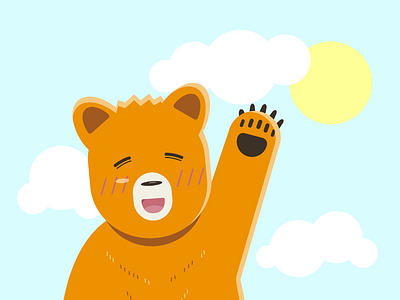 Happy Bear bear happy sunny