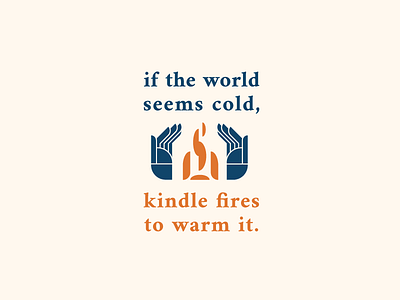 Warmth cold fire hands warmth