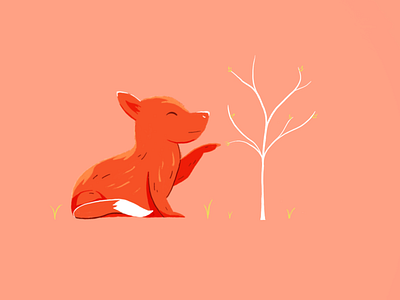 Baby Fox baby fox fall procreate