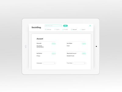 Settings account ai daily ui dailyui design interface machine learning materialdesign settings