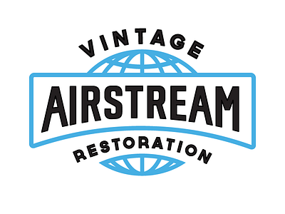 Vintage Airstream Restoration airstream globe logo restoration vintage