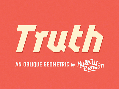 Truth V1.0 Released pay with tweet truth type family typeface