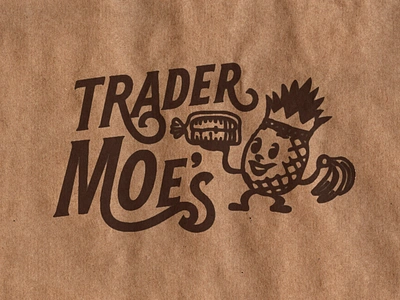 Trader Moe's illustration lettering