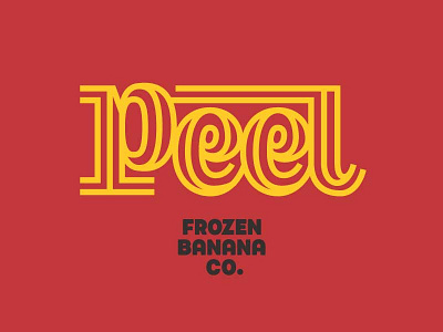 Peel bananas holy cow lettering summer very fun wow!