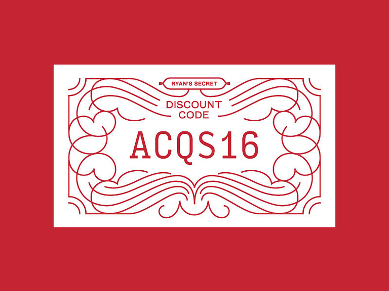 Discount Code by Kyle Wayne Benson on Dribbble