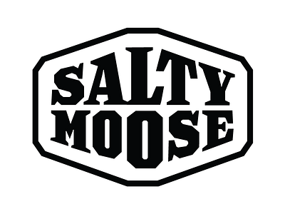 Salty Moose lettering wip