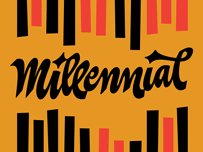 Millennial lettering millennial