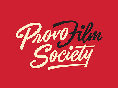 Provo Film Society eubie script film logo