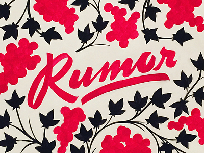 Rumor lettering