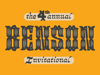 2016 Benson Invitational calligraphy lettering race woodtype