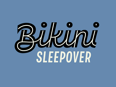 Bikini Draft lettering logotype