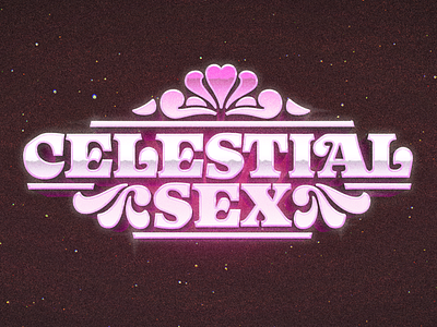 Celestial Sex lettering logo podcast