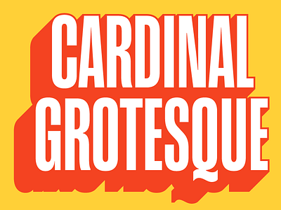 ❤ Introducing: Cardinal Grotesque ❤ grotesque neo grotesque release sign painter sign painting titling type design typeface