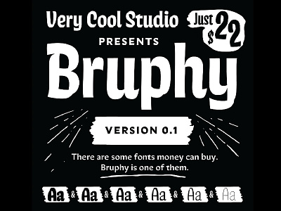 Introducing: Bruphy! font future fonts release typeface wip