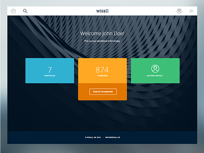 Wisall Ui design gui interface saas ui web