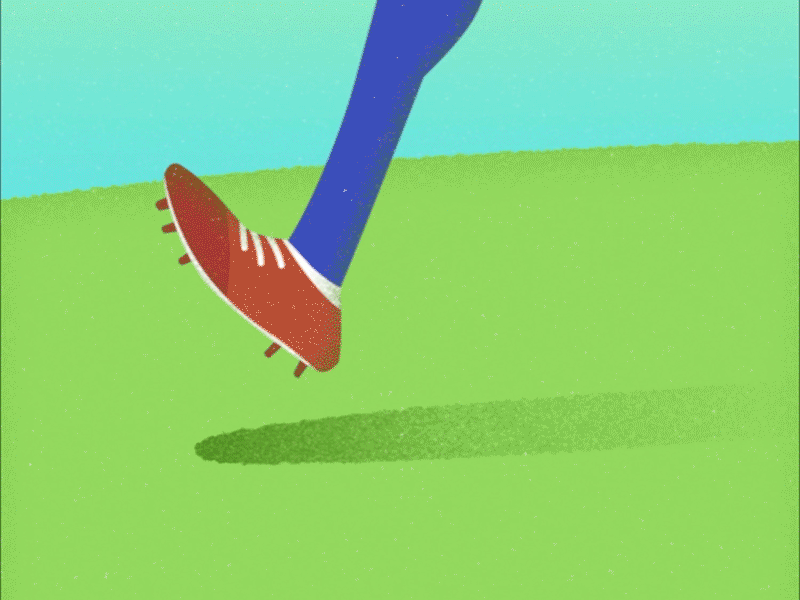 Footage of Football animation design