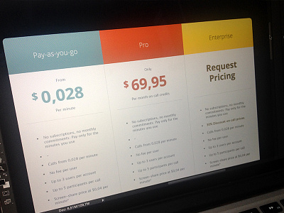 Pricing Table