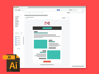 Transactional Email wireframe ai browser client email email gmail illustration template transational email wireframe