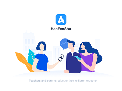 Haofenshu class education illustration teacher