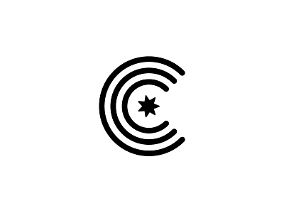 Time Lapse black and white c constellation design lines logo star timelapse