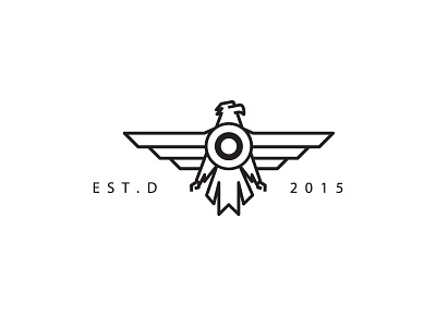 Eagle black and white design eagle emblem icon logo shield