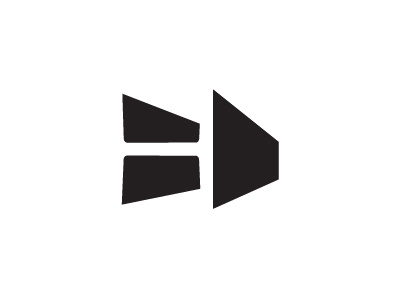 H: I-beam design icon logo