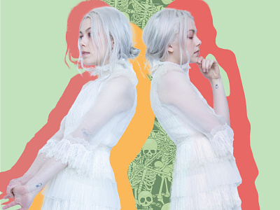 WEEKLY WARMUP # 52 || Homage to your favorite artist adobe photoshop collage high fashion homage mixed media phoebe bridgers