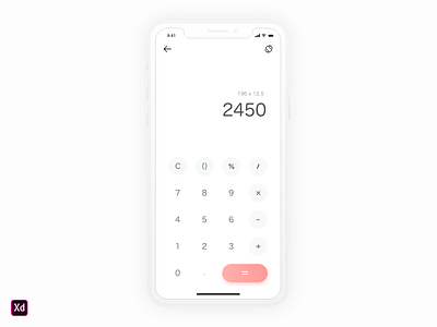 Dailyui 004 Calculater 004 calculater challenge dailyui