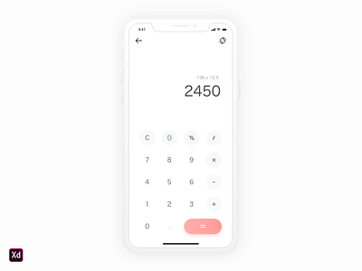 Dailyui 004 Calculater