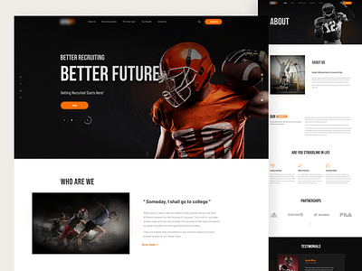 Redesign Sport Website - Homepage