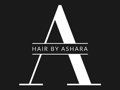 Hair by Ashara a brand branding hair logo stylist