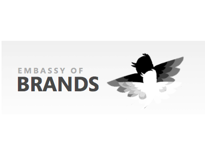 Embassy of Brands logo black white concept twitter