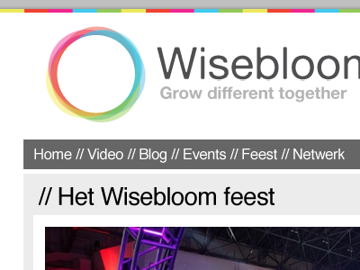 Wisebloom Website rainbow white wisebloom
