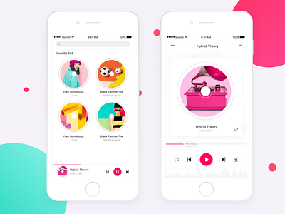 The conceptual design of Music App