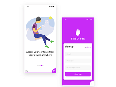 Onboarding adobe xd illustration ui user experience user interface ux