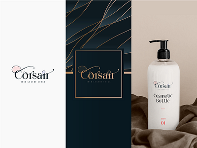 What if Corsair was a Luxury Brand? branding corsair design golden graphic design logo luxury typography