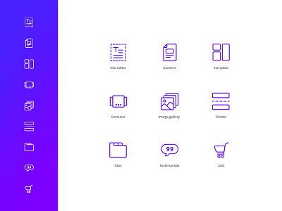 Website Element Icons