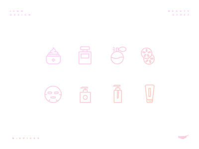 Icon set beauty clean design graphics icon set icons illustration pastel product salon set ui web website