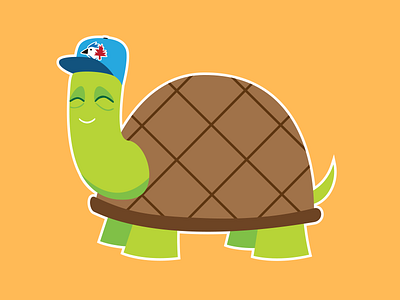 T is for Turtle alphabet illustration turtle