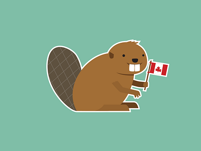 B is for Beaver beaver doodle illustration