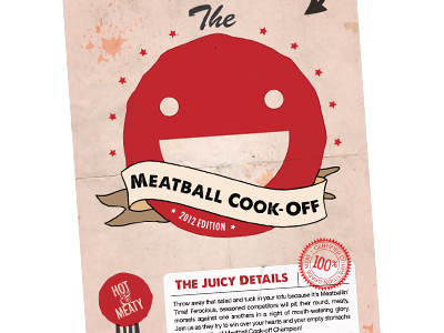 Competition Meatballs illustration poster